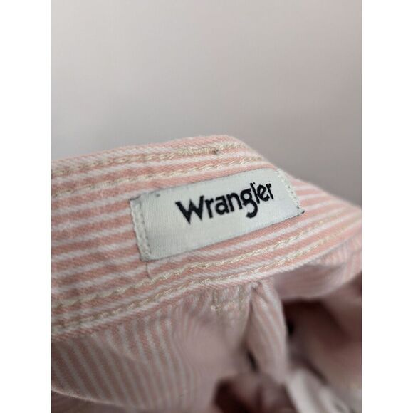 Wrangler Pants Womens 29X31 Pink Stripe Casey Jones Wide Leg Painter Pants - Picture 9 of 11